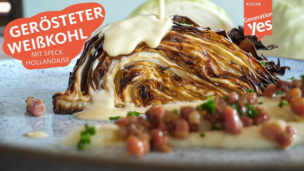 Gebackener Kohl Mit Speck Hollandaise Aus Dem Airfryer Youtube 