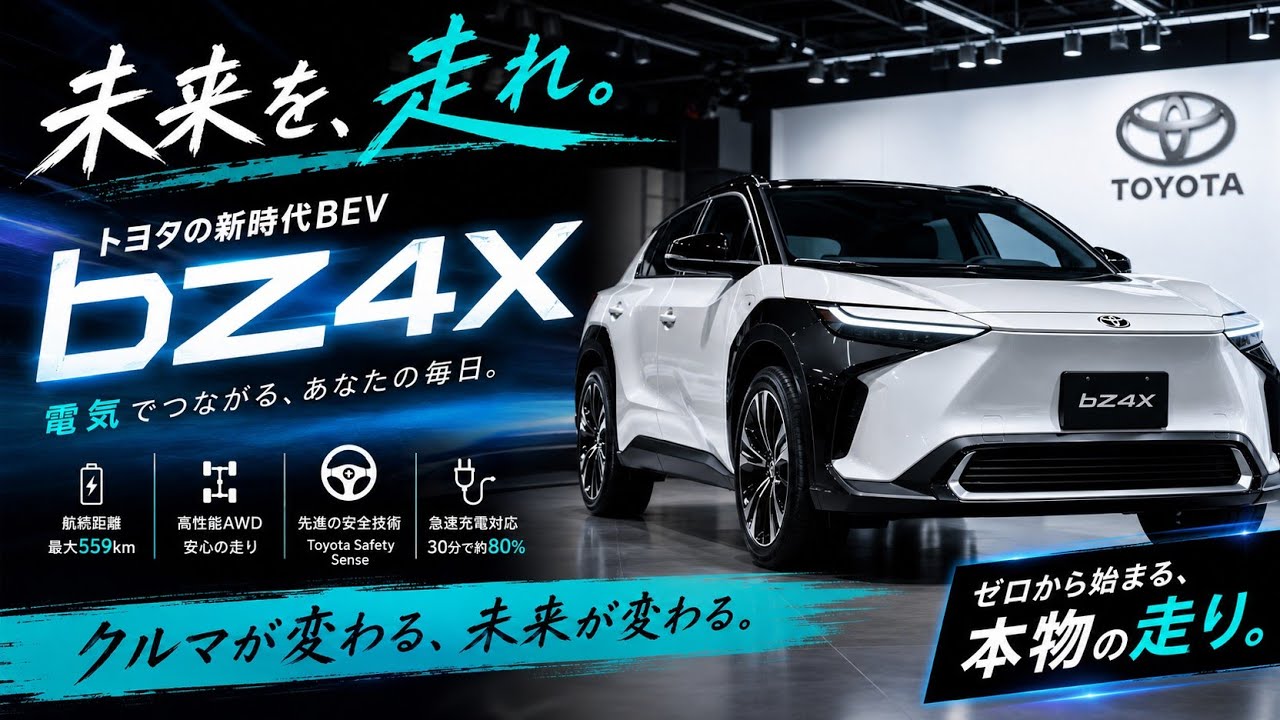 2026年最新】トヨタ bZ4X 徹底レビュー！未来のEV SUVを完全解説 (2026
