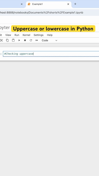Check Uppercase or Lowercase in Python🐍 #coding #pythontutorial #python ...