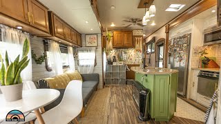 Family Living Full Time in Their Beautifully Renovated 42ft 5th Wheel RV