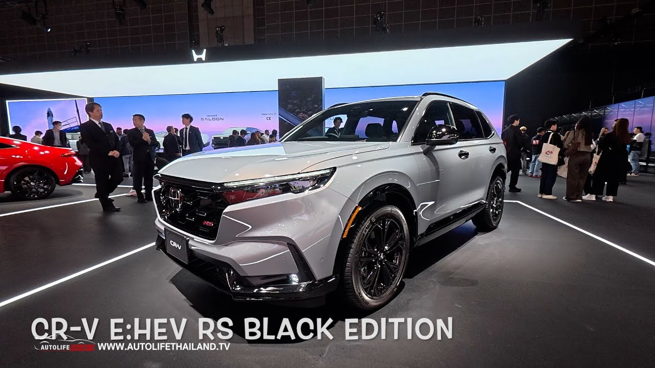 ปลายปีนี้เจอกัน!! Honda CR-V e:HEV RS BLACK EDITION สีเทามุก อย่างสวย เพิ่มoption เกียร์ e-shift