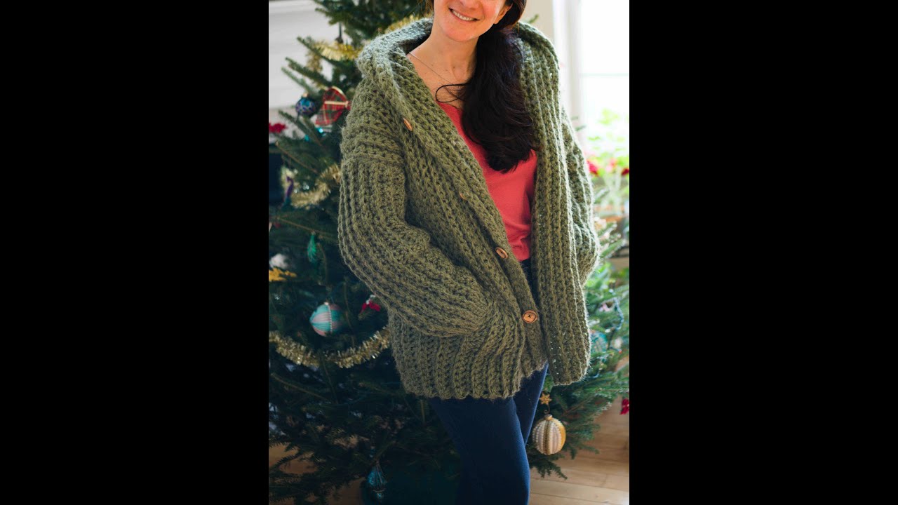 ყაისნაღით მოქსოვილი კაპიუშონიანი ჟაკეტი. ნაწილი 2. Crochet hooded jacket. Part 2.