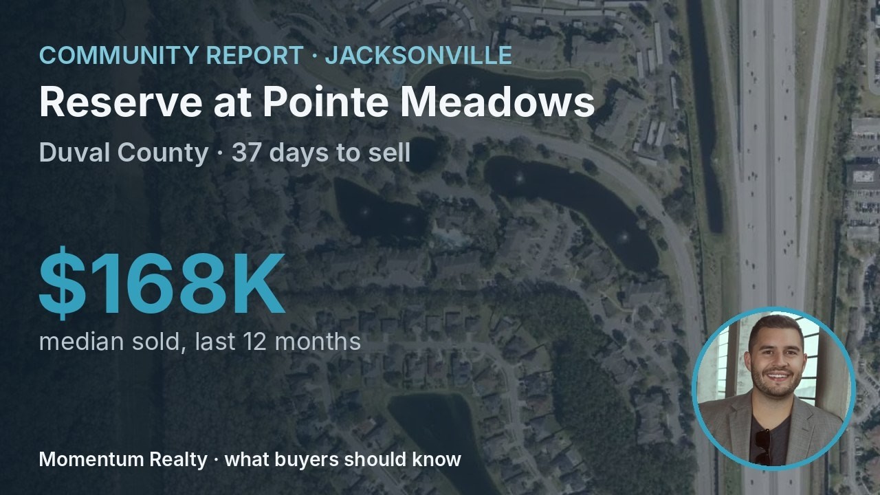 Reserve at Pointe Meadows (Jacksonville, FL): Homes, Prices & What to Know (Q4 2026 update)
