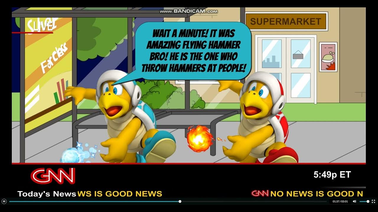 Amazing Flying Hammer Bro Throw Hammers At People/Gets Grounded YouTube