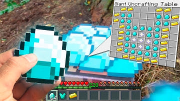 Minecraft in Real Life | DIAMOND PRO BASE SECRET HOUSE Realistic Minecraft Real POV 創世神第一人稱真人版