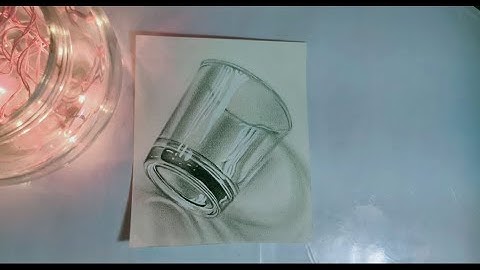 How to make a hyper realistic glass | 3d art | How to draw a glass #drawing #art #realistic #youtube