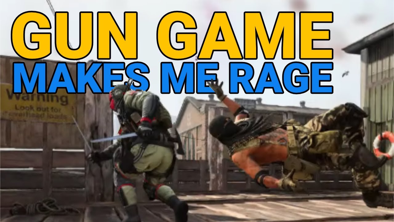 Modern Warfare Funny Moments - Raging In Gun Game