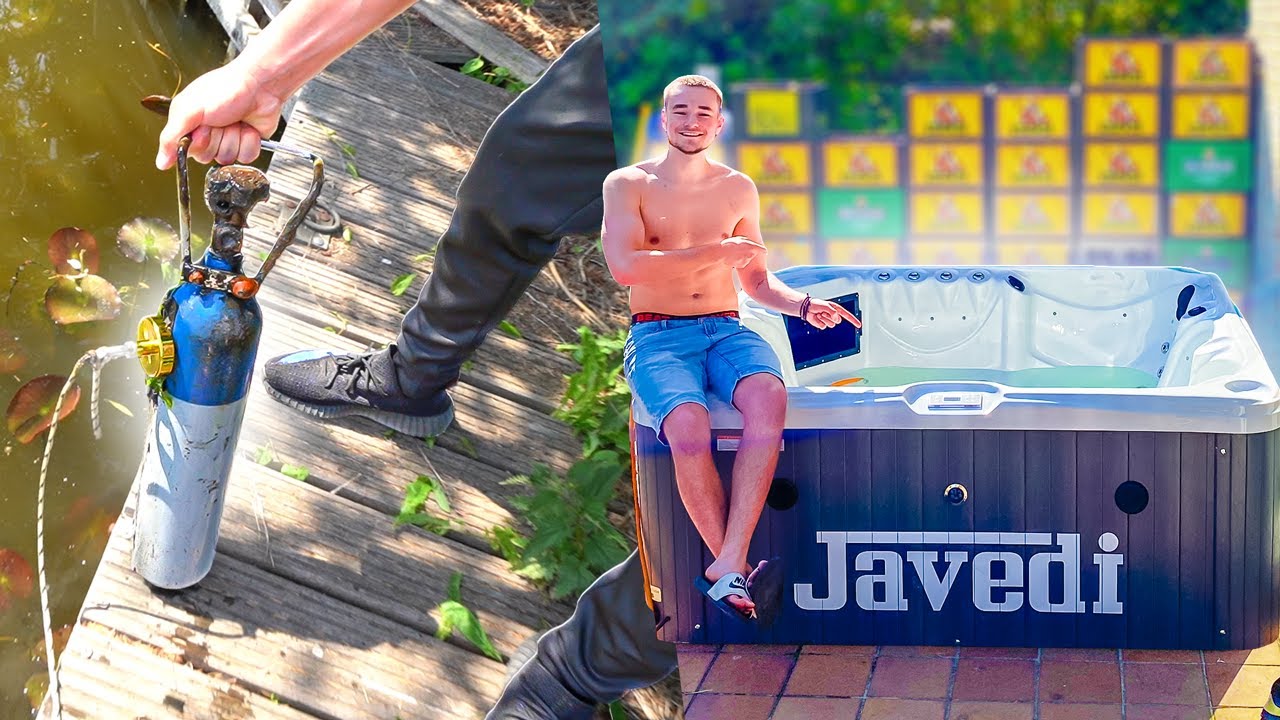 MAGNEETVISSEN IN MIJN ACHTERTUIN & MIJN NIEUWE JACUZZI!
