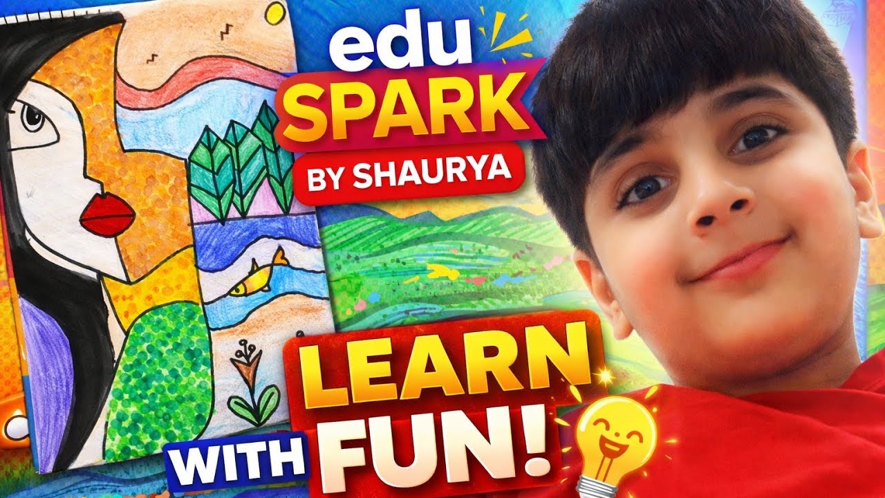 Mother Nature Drawing & Colouring 🌍✨ | Easy Mixed Media Art | Nature Day Special