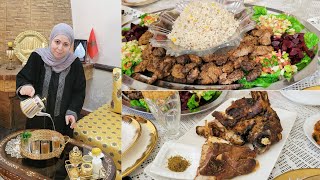 اجواء العيد مع الحباب لحم الرأس بطرقة سهلة الكفتة بتبيلة مميزة