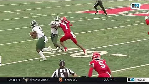 Amazing 94 yard touch down run. And shake hands during the run!