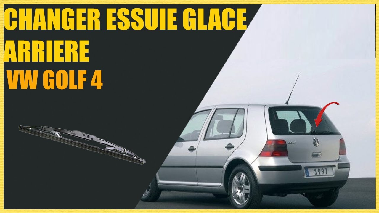 Changer le balais d'essuie-glace Arrière - Volkswagen GOLF IV - YouTube