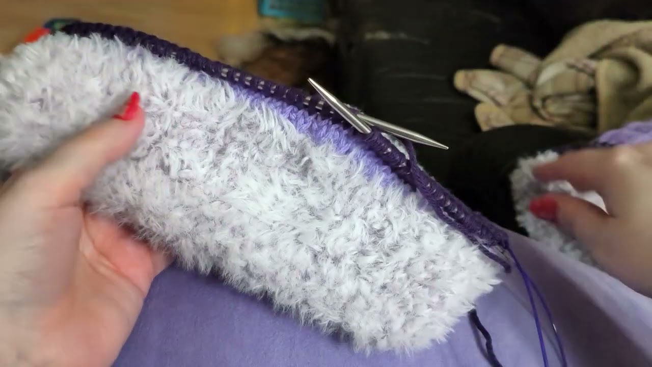 Relaxing crochet with me - muff loop