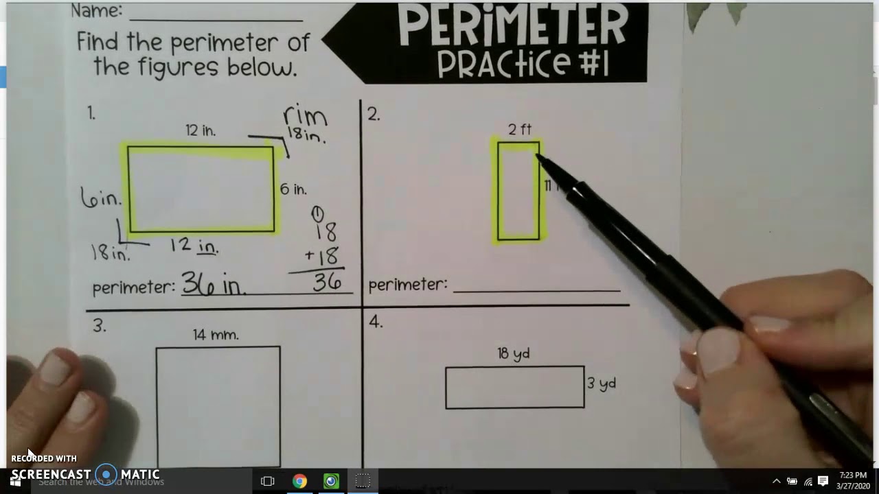 how to solve perimeter problem solving