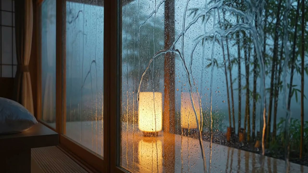 🌙 Midnight Rain & Calm Piano – Relieve Stress & Anxiety Naturally