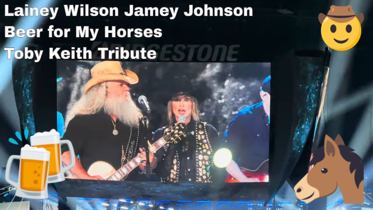 Lainey Wilson Beer for My Horses w Jamey Johnson Toby Keith Tribute ...