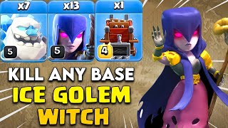 Best TH12 CWL Attack - IG Witch | Th12 Ice Golem Witch Attack In Clash of Clans