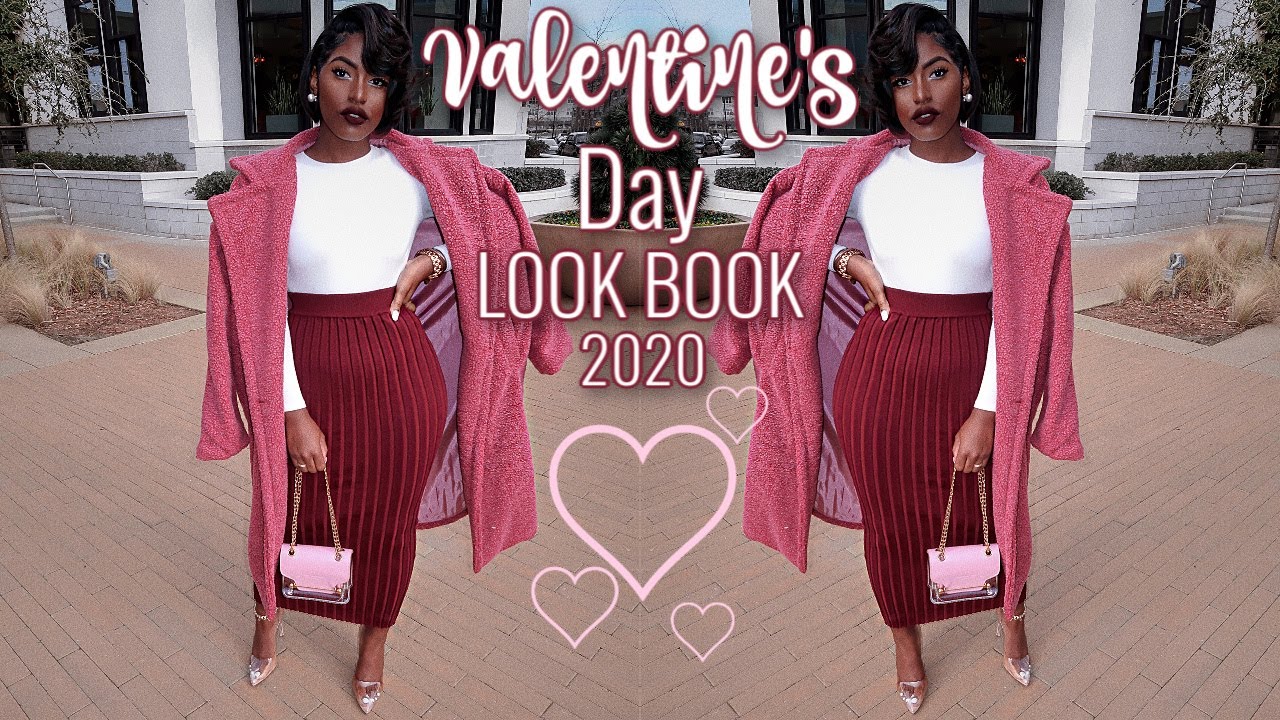 Pink and Red Color Block Valentine's Day Outfit Idea - Authentically B