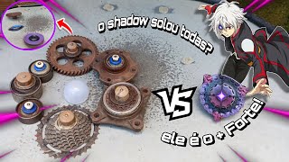 MINHA BEY PRINCIPAL+APELONA?! testei as BEYBLADES mais Roubadas contra o SHADOW CLONES! Ganhou deles