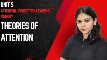 Theories of Attention | Unit 5 Attention perception learning memory | UGC NET DECEMBER 2025
