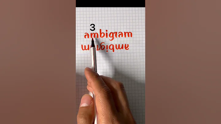 Check out this ambigram ambigram! #shorts