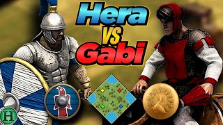 Goths vs Burmese | 1v1 Four Lakes | vs Gabi | AoE2