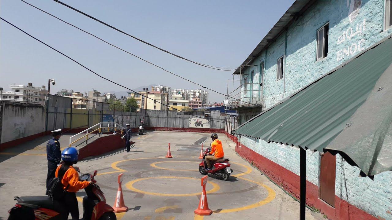 Bike Scooter license LIVE 🔴 trial in Chabahil Nepal Driving center