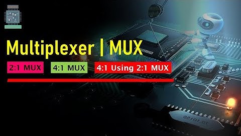 Multiplexer 2:1 Mux 4:1 Mux | Design 4:1 mux using 2:1