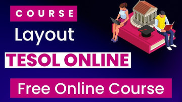 Layout of TESOL Online Moodle Course