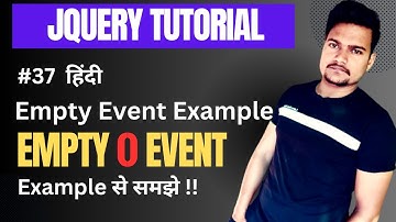 Jquery empty() method with example | Part - 37