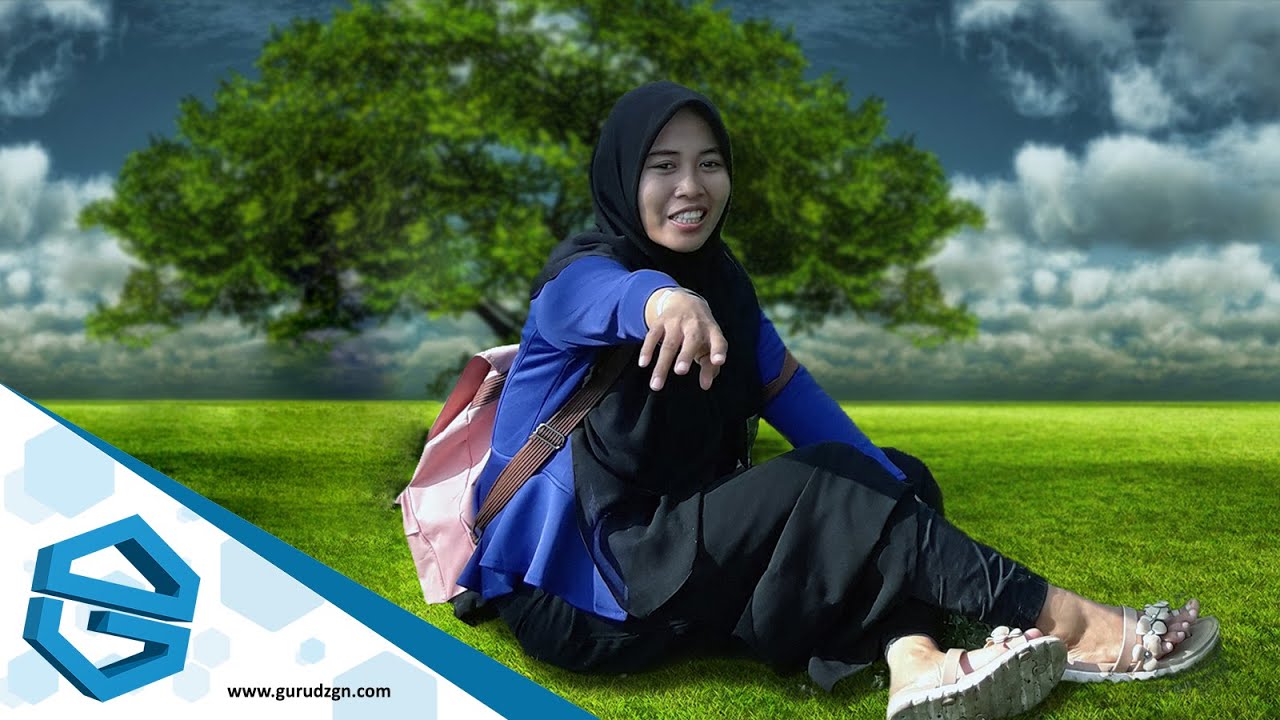 Cara mengganti background photo dengan pemandangan supaya 