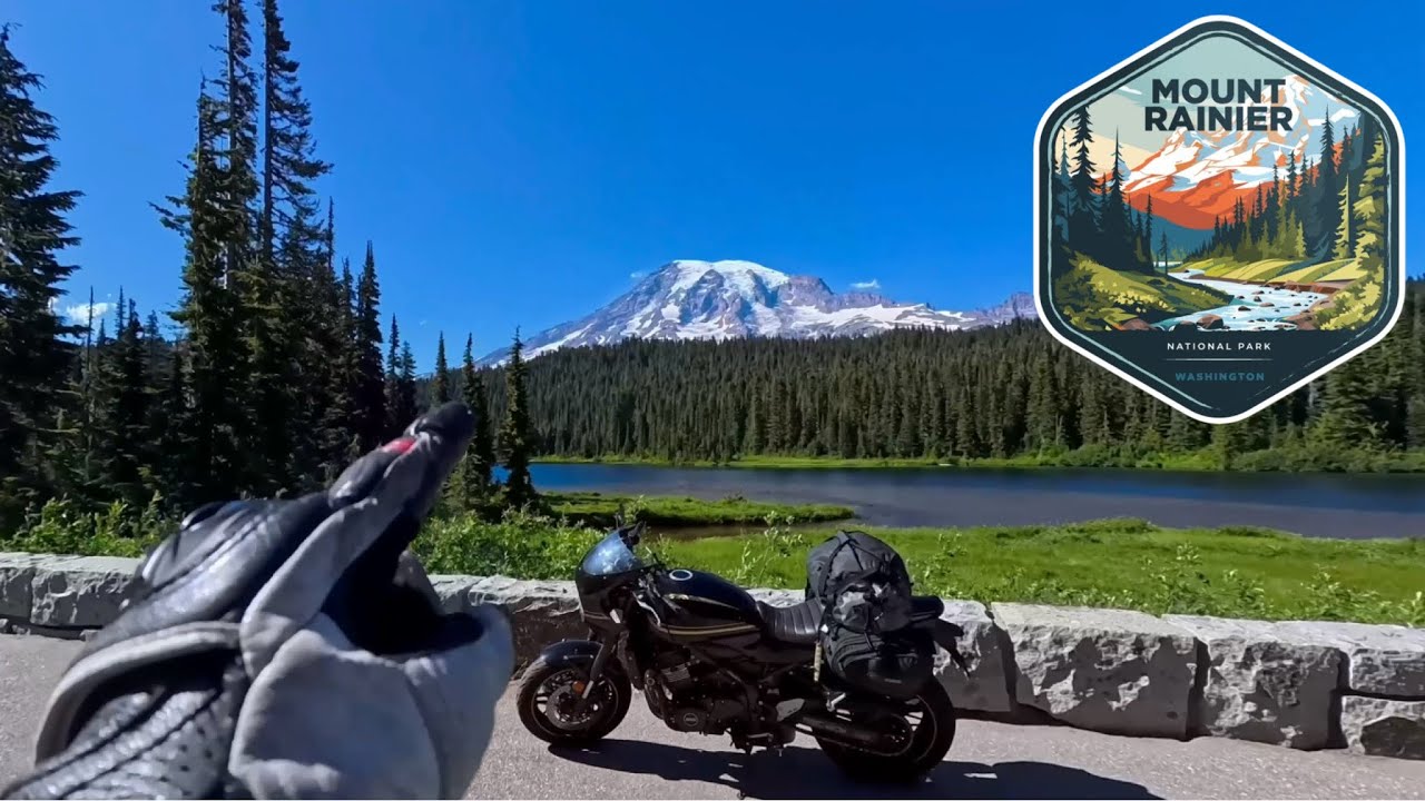 ディスティネーション S2ep15. Mount Rainier National Park Motovlog Cross Country