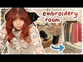 Setting Up My Embroidery Room
