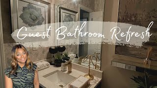 Extreme Bathroom Makeover Ideas | DIY Mirror | Wallpaper | Paint Cabinet