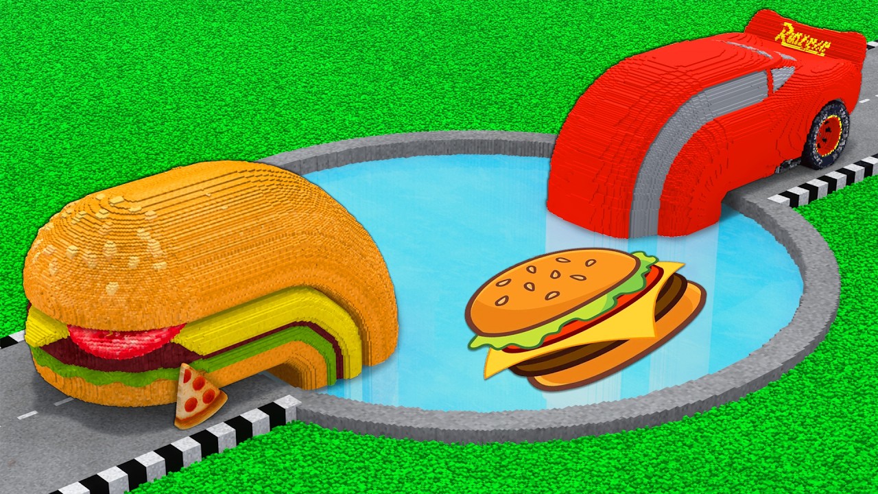 LONG CARS vs FOOD PORTAL in Teardown