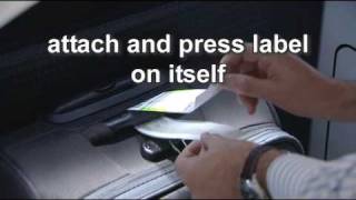Instruction Self service drop off baggage on Schiphol
