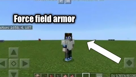 MCPE TUTORIAL: FORCE FIELD ARMOR MINECRAFT