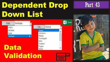 How to create Dependent dropdown list in excel in Tamil I Excel Tutorial I Excel Tamil@SmartPeer