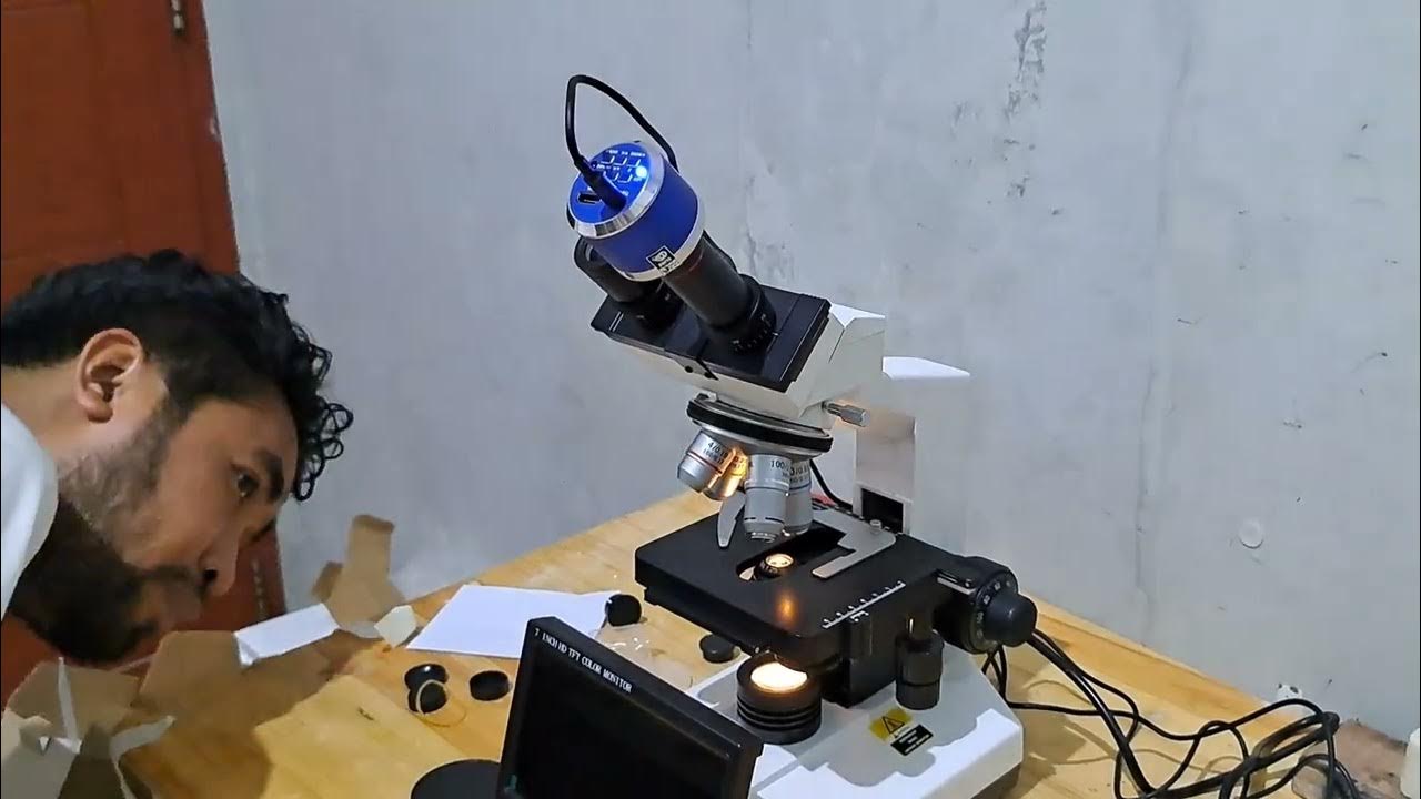 How to Install Microscope with Camera and Monitor Part 2 YouTube