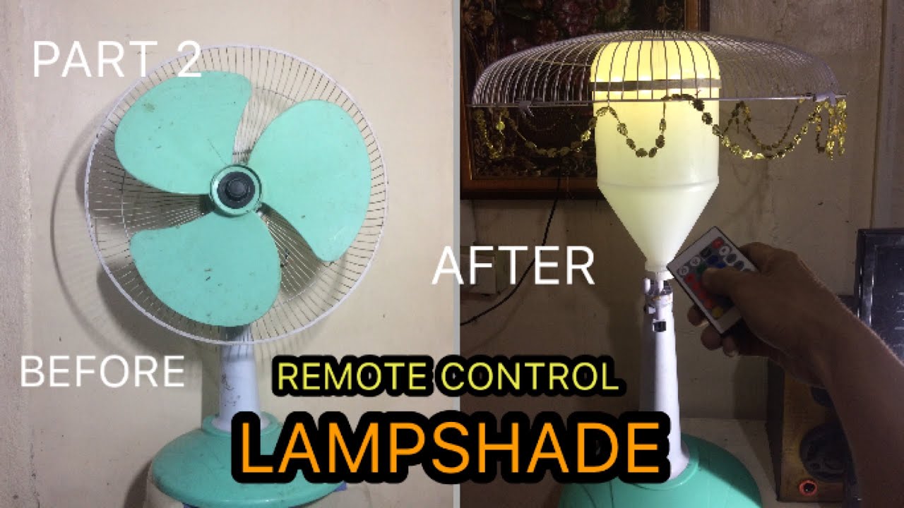 DIY Lampshade Made From Electricfan Parts/Part 2