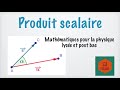 Le produit scalaire en physique