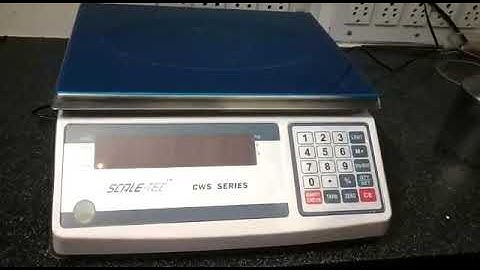 SCALETEC CWS KE CALIBRATION SET-UP