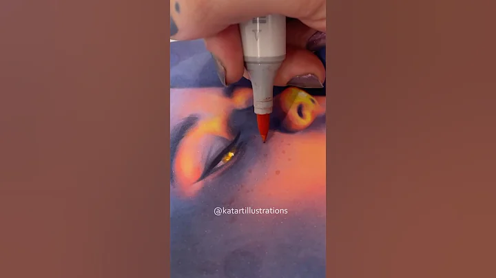 Can you REVERSE COLOUR with #CopicMarkers?? #artexperiment #markers #alcoholmarkers #portrait #art