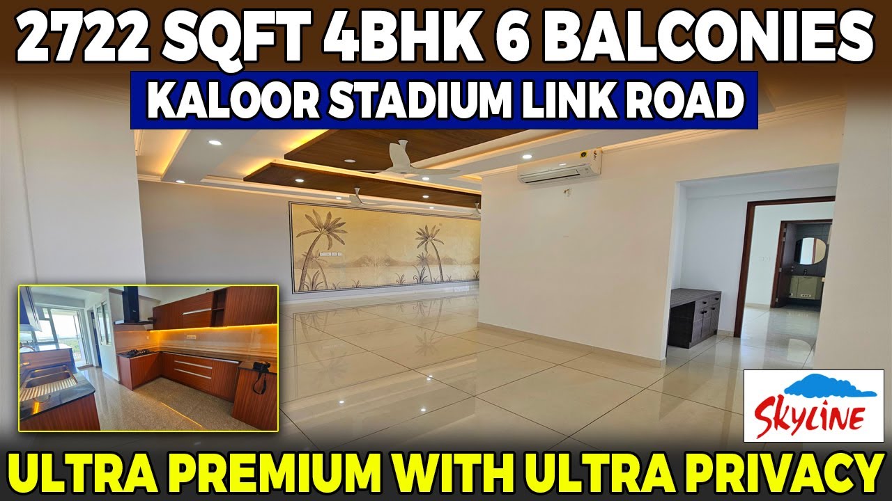 Skyline's Spacious 4BHK Flat Sale In Kaloor Stadium Link Road Kochi Epic