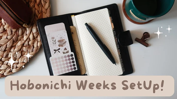 HOW I SET UP MY 2023 HOBONICHI WEEKS!