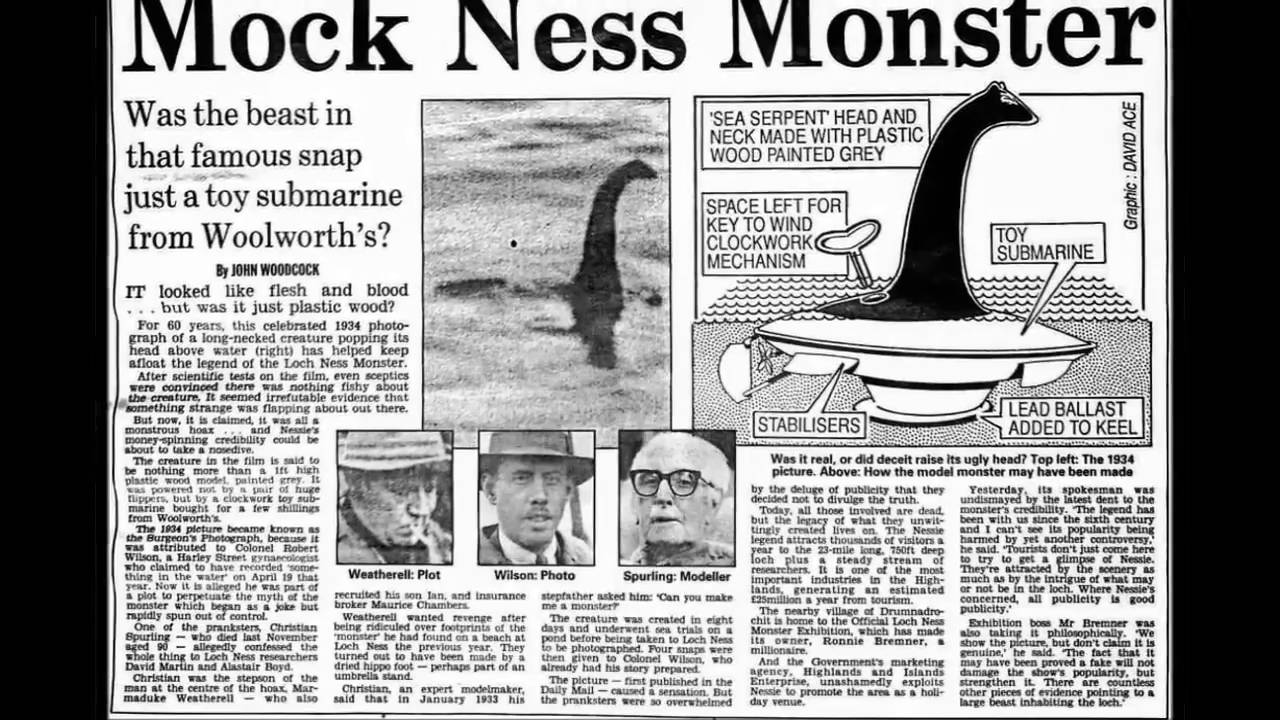 LA VERDAD del fraude del monstruo del lago NESS . - YouTube