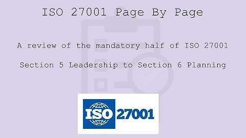 ISO 27001 Page By Page Tutorial part 2
