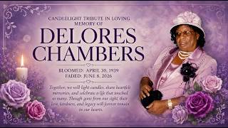 Candlelight Vigil in Loving Memory of Delores Chambers (Full upload)