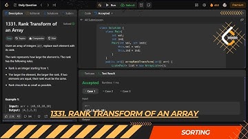 LEETCODE DAILY QUESTION 1331 | Rank Transform of an Array | Is Kabir Coding #leetcode #programming