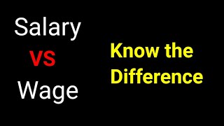 Salary VS Wage | Difference between Salary and Wage | English Speaking Practice